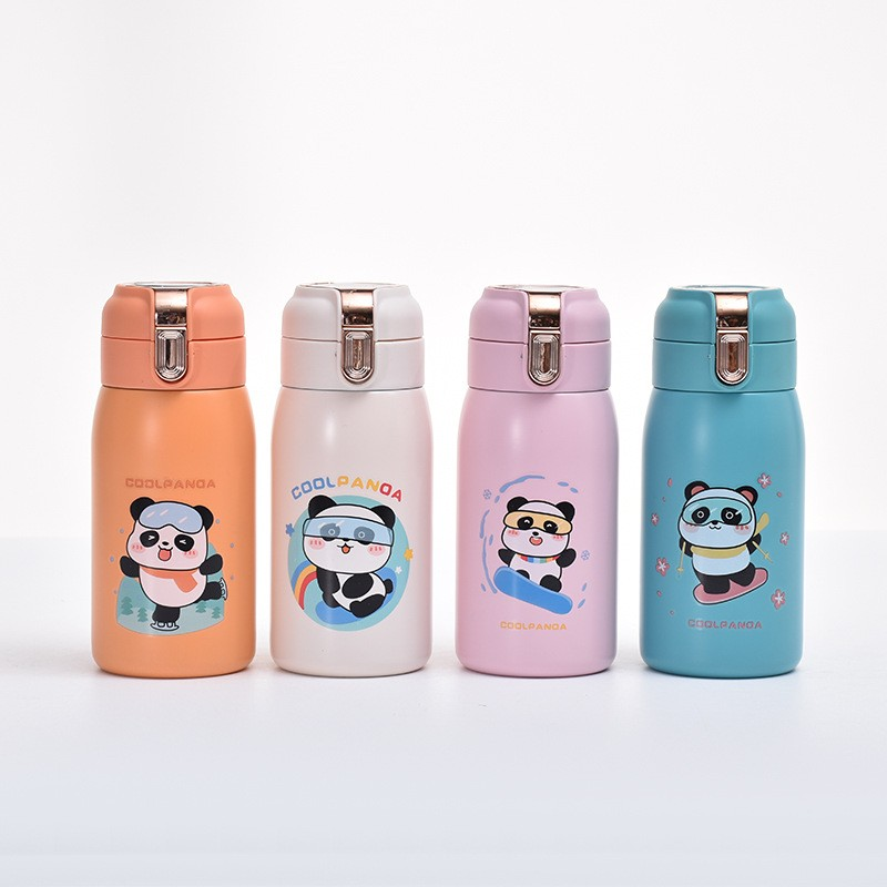 316 stainless steel insulated cup LED display temperature intelligent bouncing cup cute outdoor children's gift cup thermos