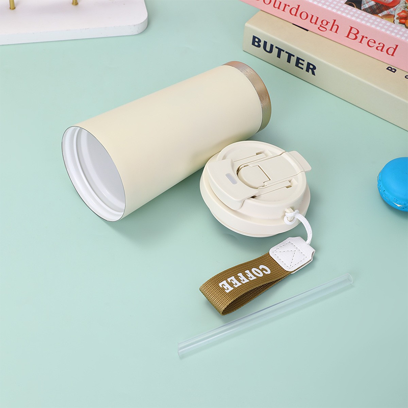530ml Ceramic inner pot, stainless steel inner pot, coffee cup, double drinking thermos cup thermos