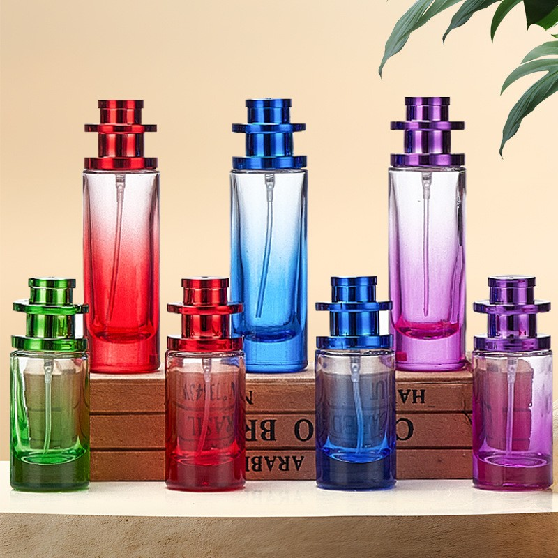 Perfume bottle spray bottle colored glass