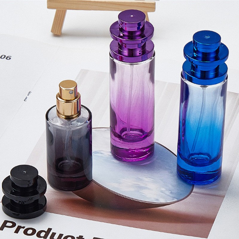 Perfume bottle spray bottle colored glass