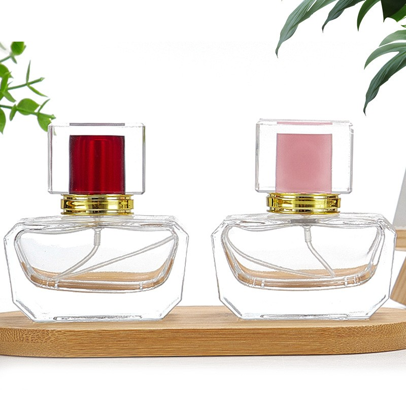 30ml glass flat perfume bottle