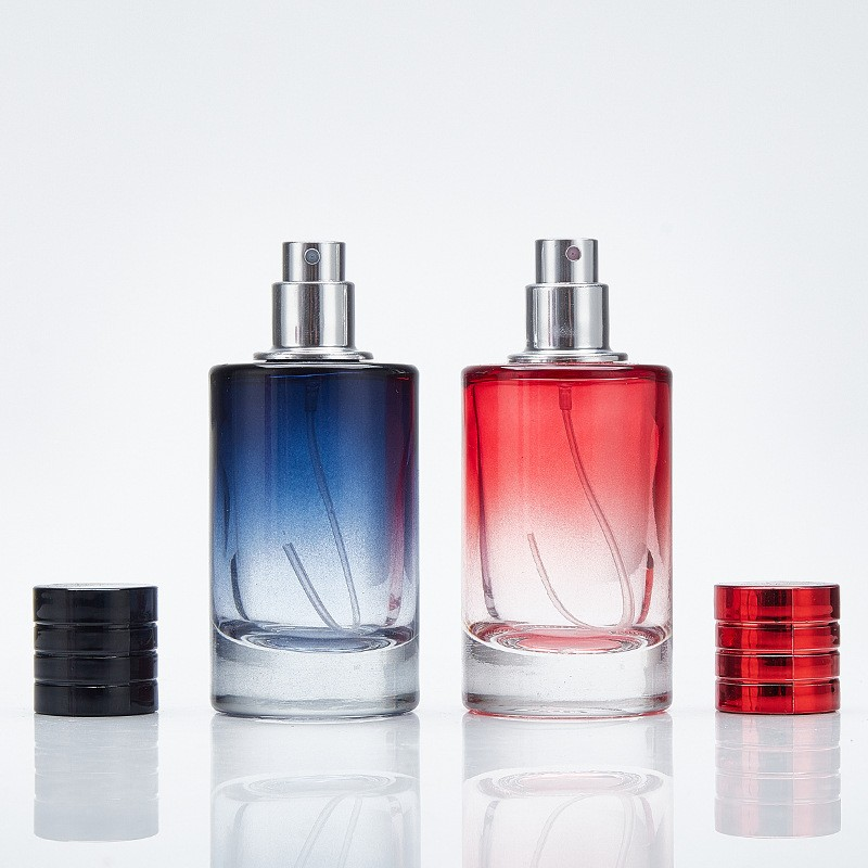 Color gradient perfume bottle