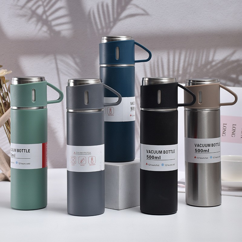 Portable all steel vacuum insulated cup gift box set