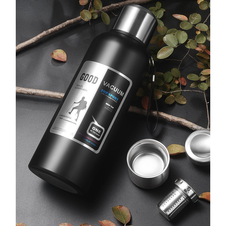 800ml  Large capacity insulated cup 316 stainless steel insulated water cup Outdoor all steel insulated cup Customized logo