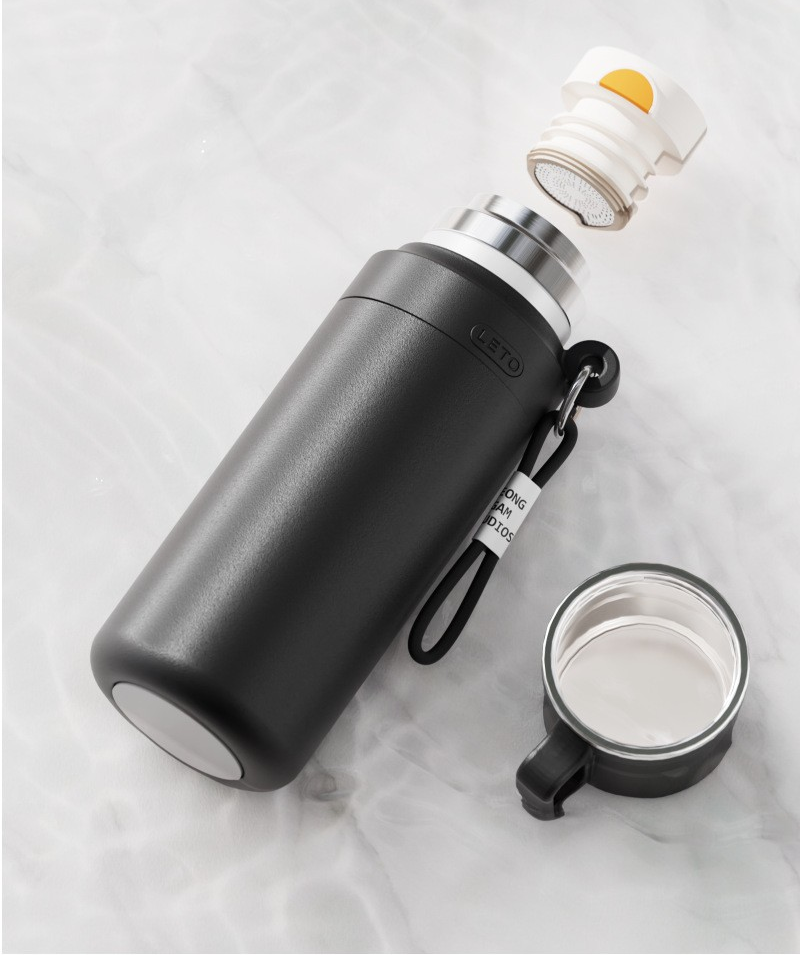 800ml Large capacity insulated cup with lid for brewing tea, vacuum insulated cup wholesale, business insulated cup 316 stainless steel