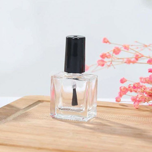 10ml flat square thick bottom nail polish glue glass empty bottle sealed transparent diy liquid powder blusher sub bottle