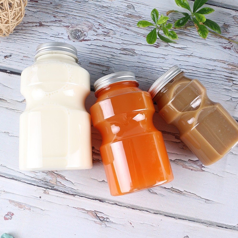 700ml disposable PET food grade plastic bottles, beverage bottles, takeaway juice milk tea bottles, customized milk tea cups