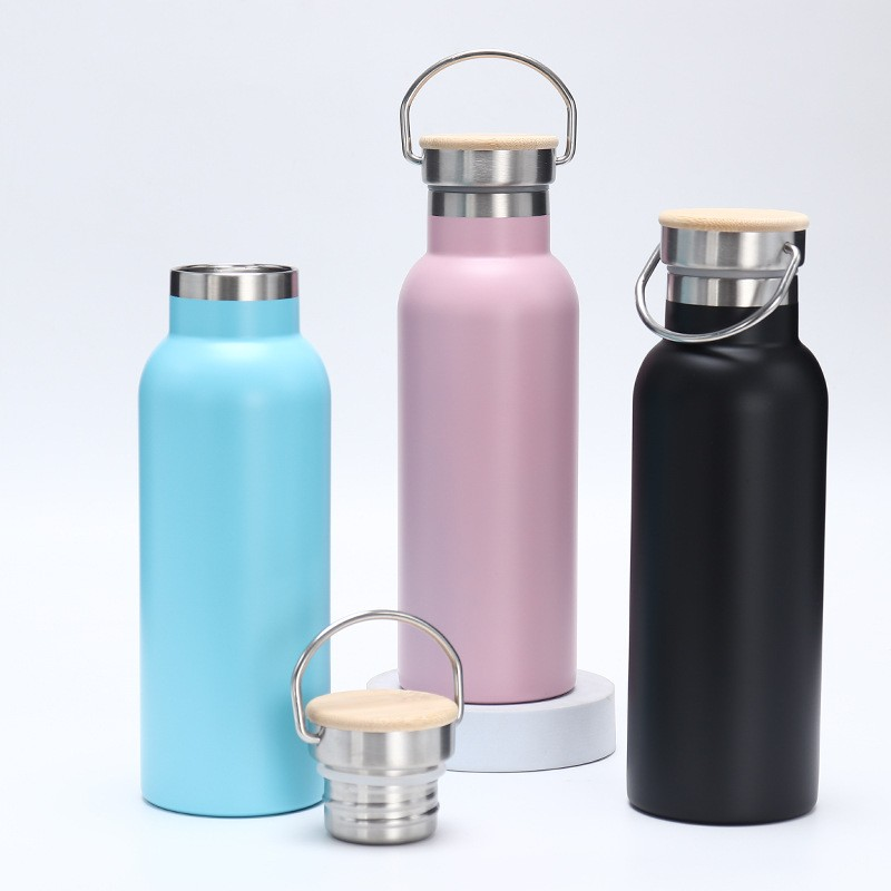 View:500ml 304 stainless steel vacuum insulated cup, portable large capacity sports water bottle, outdoor hiking water bottle, sports bottle