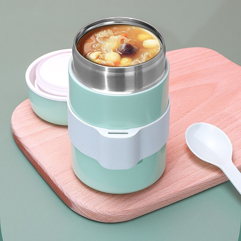 400ml Thermos custom stainless steel braising beaker 304 lunch box braising pot porridge cup double insulated cup children's breakfast portable