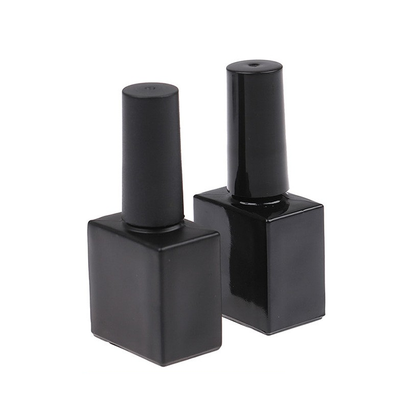 9ml customized colored square nail polish glass empty bottle nail polish cosmetics packaging sub bottle
