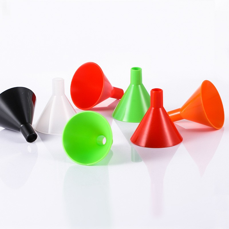 Plastic funnel, food grade PP material, colored household oil leakage, wine leakage, liquid leakage, packaging small funnel
