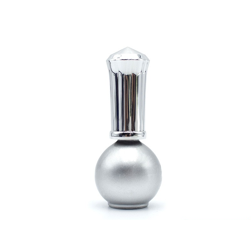 16ml round nail polish glass bottle spray paint, light resistant nail glue, empty packaging bottle with lid brush