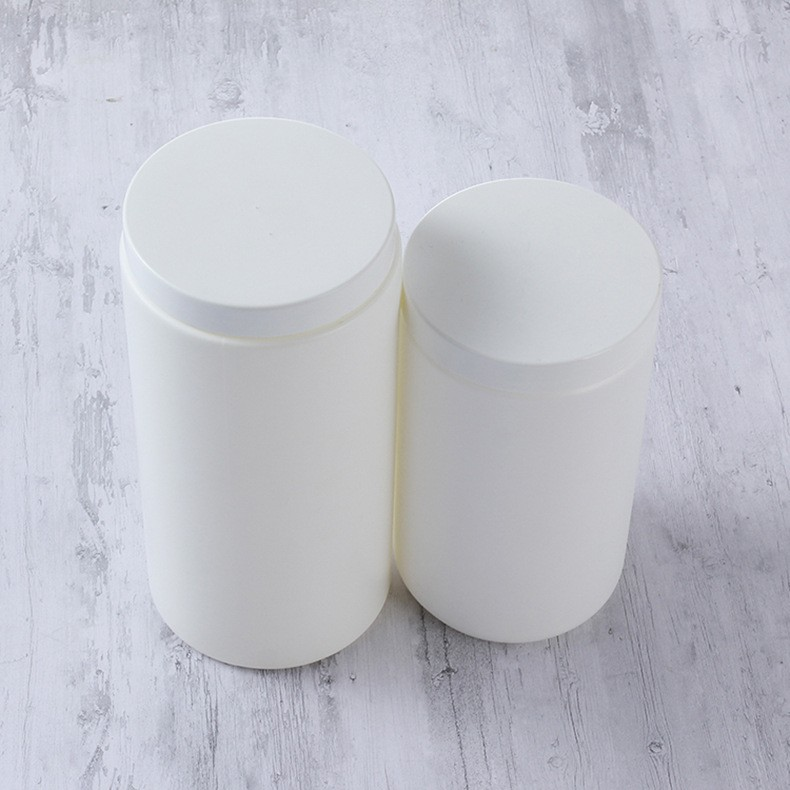 View:900ml/1200ml customizable PE food grade white plastic bottle, milk powder, protein powder, health product can