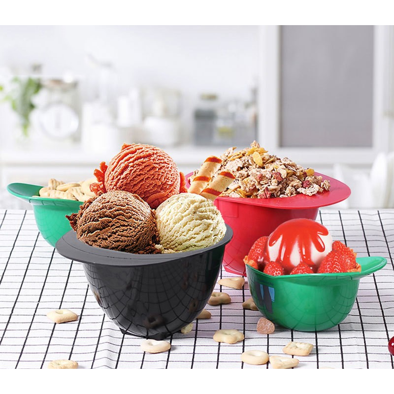Wholesale plastic bowls, customized colors, printed ice cream bowls, baseball caps, safety helmets, creative snack bowls