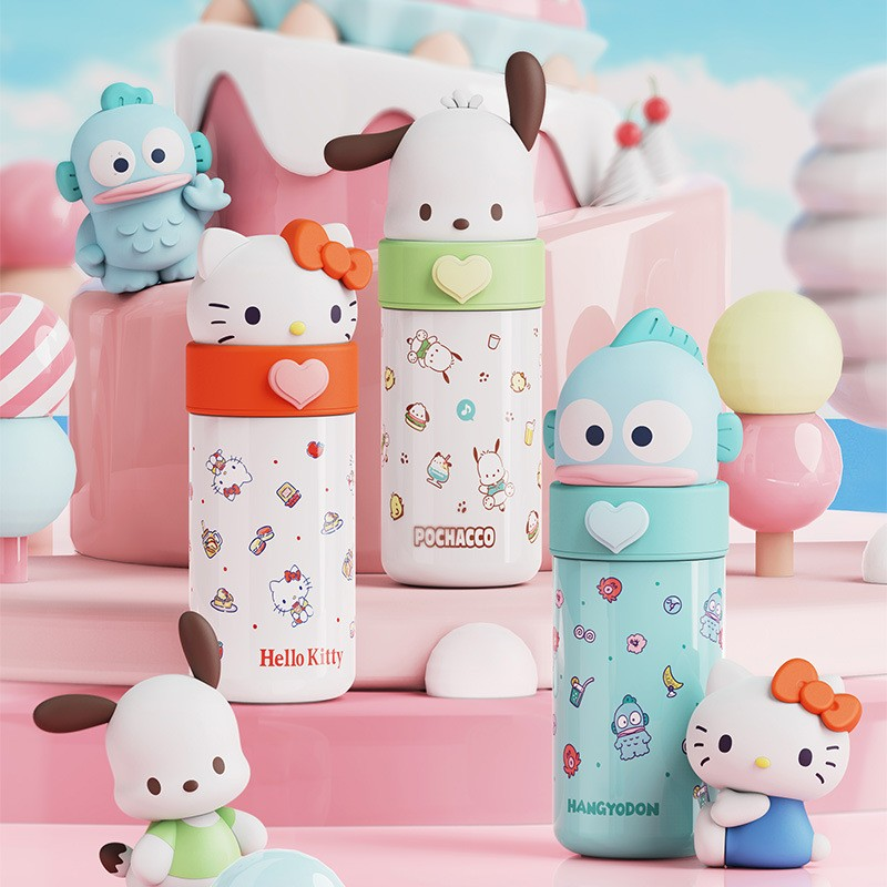 350ml Thermos Cartoon Portable Sanrio High Beauty Student Girl Water Cup 316 Food Grade Stainless Steel Children's Insulated Cup