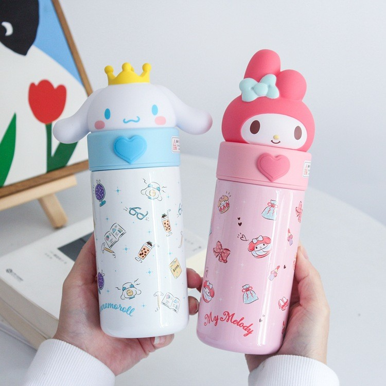 350ml Thermos Cartoon Portable Sanrio High Beauty Student Girl Water Cup 316 Food Grade Stainless Steel Children's Insulated Cup