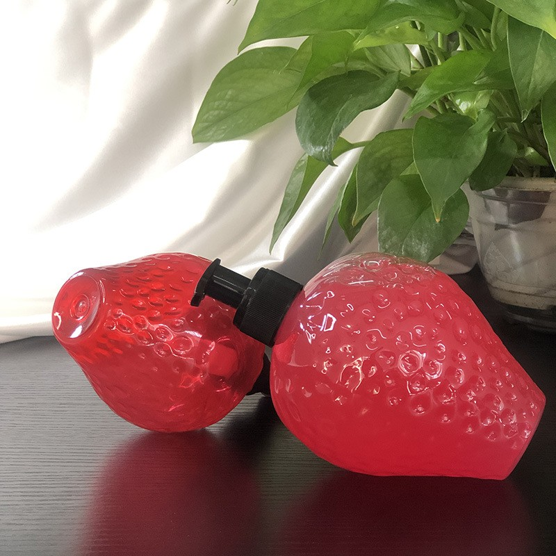 500ml PET plastic fruit strawberry bottle hand sanitizer lotion large capacity sub packaging blow bottle