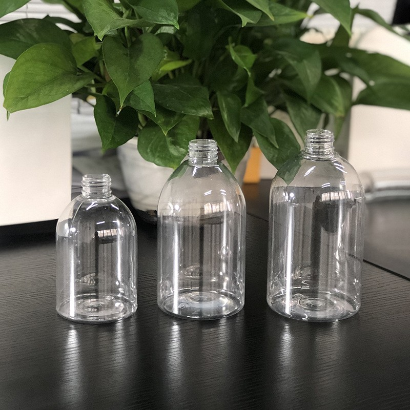 500ml plastic round bottle shampoo bath milk lotion pump bottles