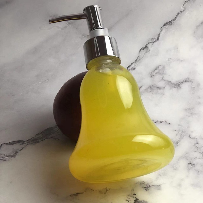 300ml Custom Christmas bell bottle daily chemical products subpackage plastic bottle PET bottle blowing hand sanitizer lotion bottle