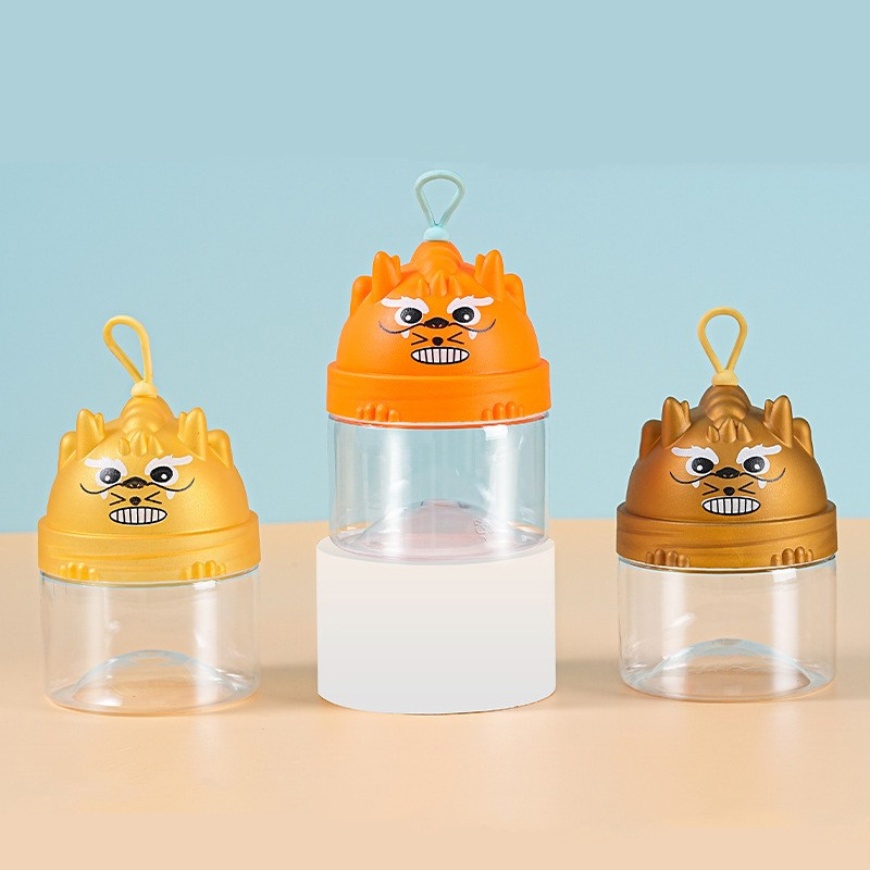 160ml PET food grade transparent plastic can candy biscuit plastic bottle packaging candy can
