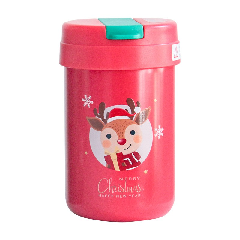 400ml Thermos 304 stainless steel insulated cup for male and female students, simple and cute cup, Christmas gift, children's water cup