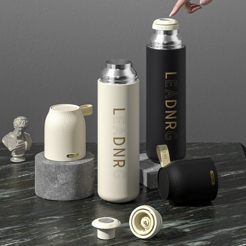 530ml Thermos 304 stainless steel insulated cup with high appearance, portable handle, business water cup, advertising gift cup