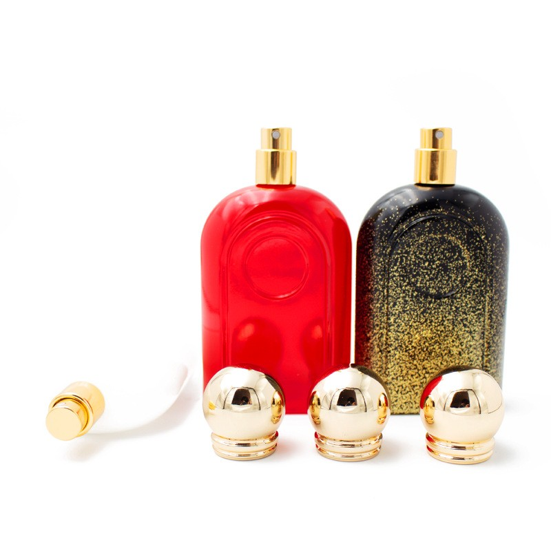 100ml customized Middle East Style perfume Glass spray Bottle Color Spray Powder Cosmetic Packaging Mist Empty Bottle