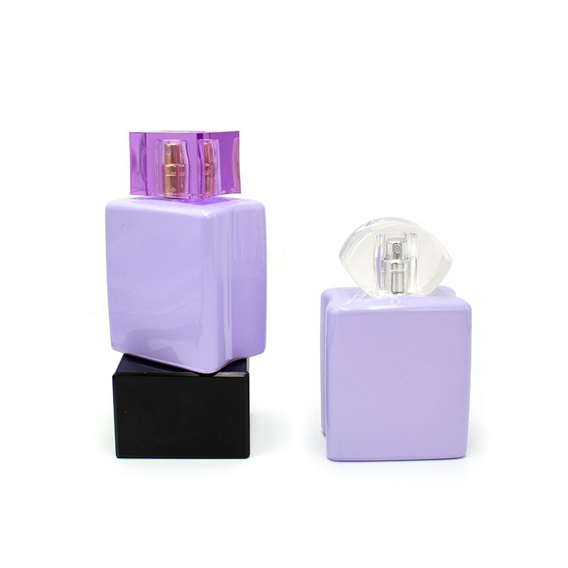 50ml wholesale exquisite magic color electroplating perfume glass bottle processing spray color customized packaging material empty bottle