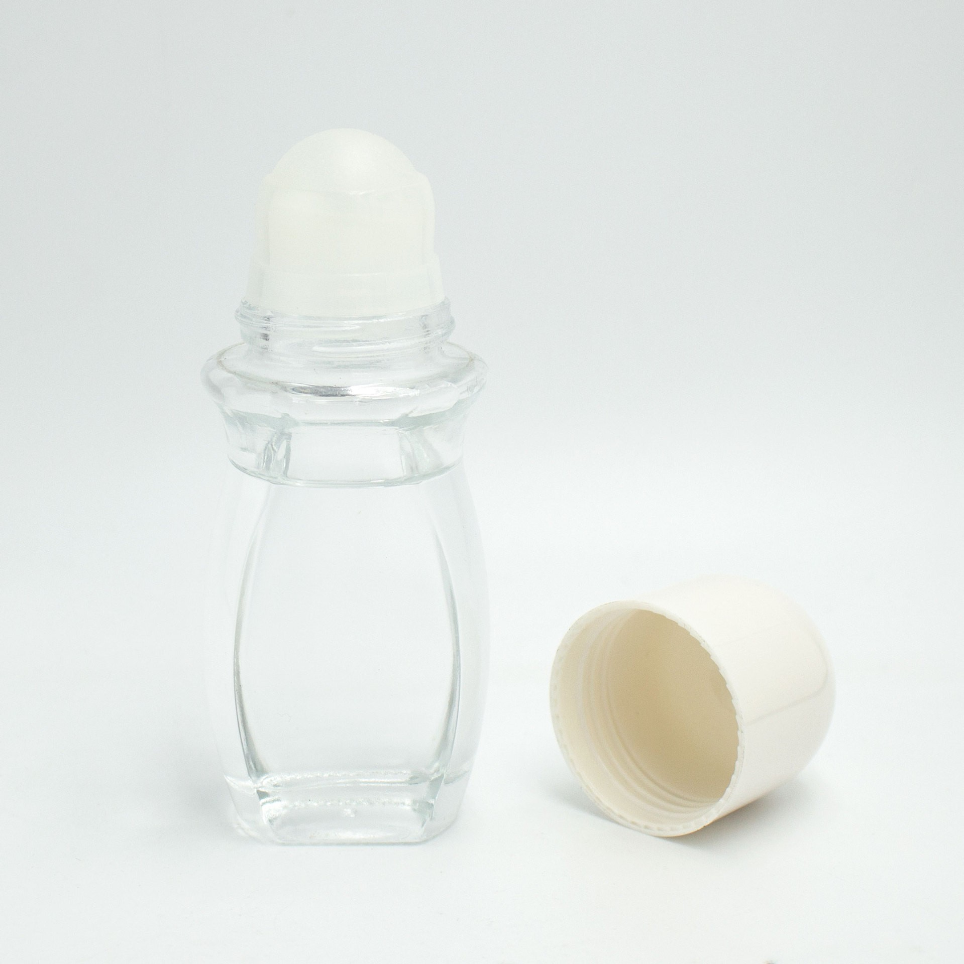 50ML customized Transparent and delicate ball perfume glass bottle essential oil fragrance subpackage shaped bottle bead essence liquid empty bottle