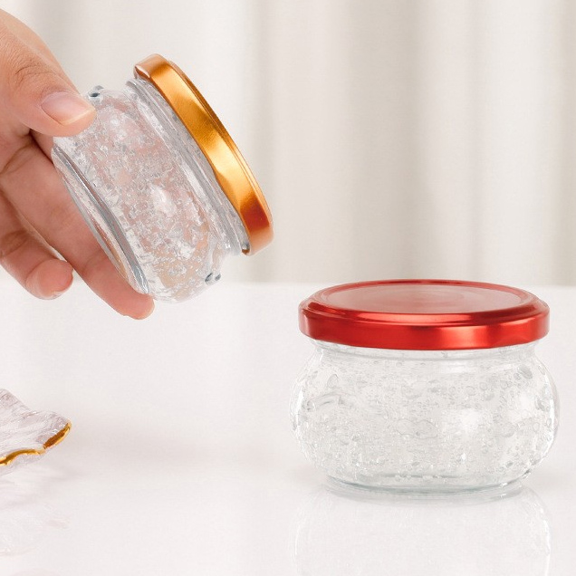 80ml bird's nest sorting bottle can be steamed and boiled at home. High temperature resistant glass empty bottle bird's nest cup can be stewed and boiled. Glue bottle seal can smooth