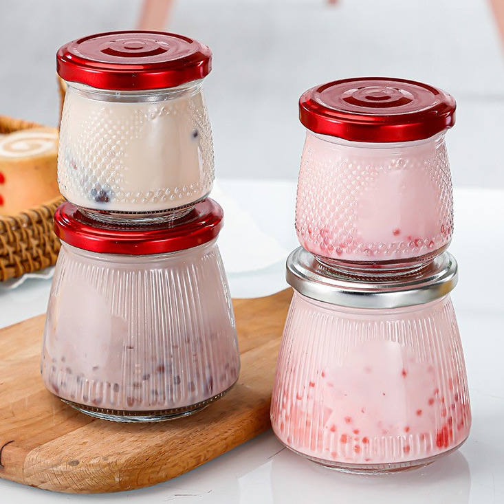 150ml Wholesale High Temperature Resistant Steaming and Cooking Fresh Stewed Bird's Nest Bottles, Instant Flower Glue Bottles, Transparent Glass Bottles, Honey Bottles, Jam Bottles, Candy Bottles, Storage Jars