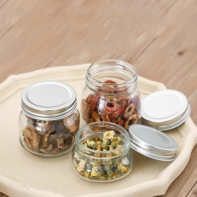 150ml  Food grade sealed glass bottle, sealed jar, storage bottle, transparent storage bottle for miscellaneous grains