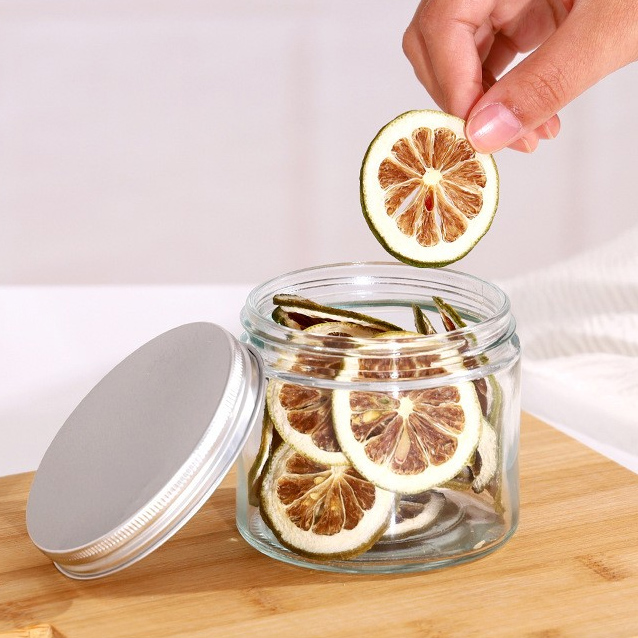 150ml Customized glass sealed jar, food grade with lid, tea and tangerine peel storage jar, grain and miscellaneous grain storage jar, storage bottle