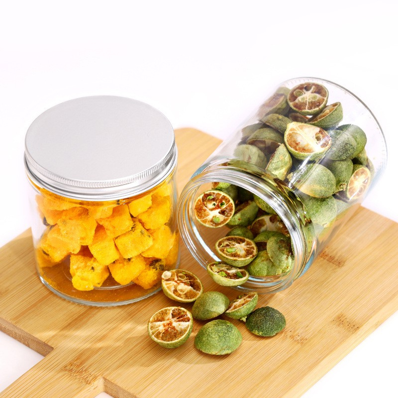 380ml Customized glass sealed jar, food grade with lid, tea and tangerine peel storage jar, grain and miscellaneous grain storage jar, storage bottle