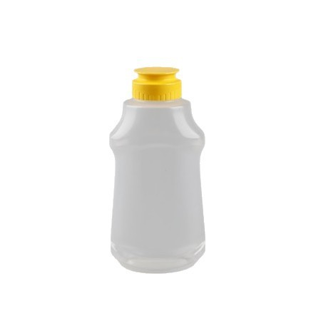 400ML Food grade high temperature resistant pp transparent sauce bottle salad dressing plastic packaging bottle squeeze sauce bottle packaging