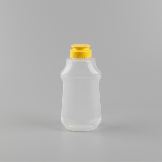 500ML Food grade high temperature resistant pp transparent sauce bottle salad dressing plastic packaging bottle squeeze sauce bottle packaging