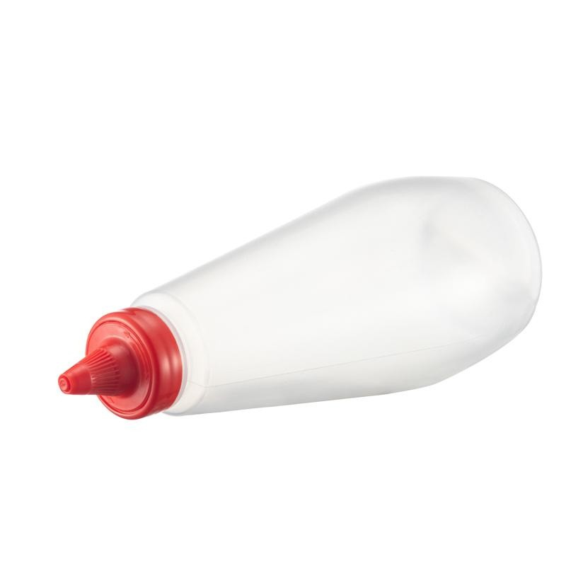 PP bottle, transparent extruded sauce bottle, plastic packaging bottle, pointed nose extruded sauce bottle, high temperature resistant