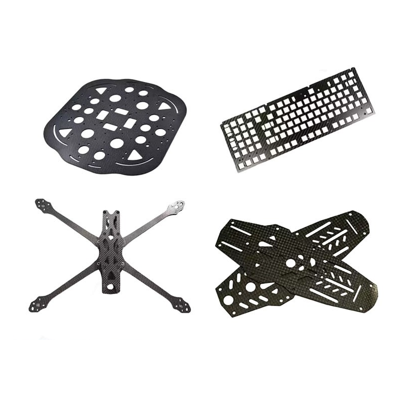 Customized processing of non-standard carbon fiber parts, 3K carbon fiber material, high gloss matte drone, customized cutting of carbon fiber material, laser