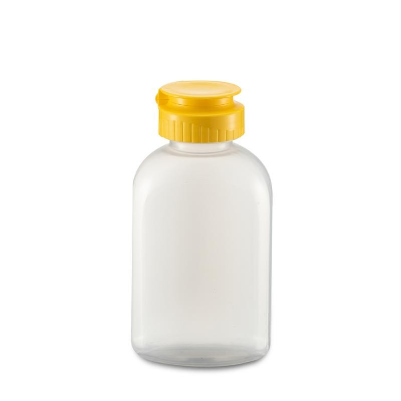 PP bottle transparent 250ml plastic packaging product sauce bottle plastic bottle empty squeeze sauce bottle