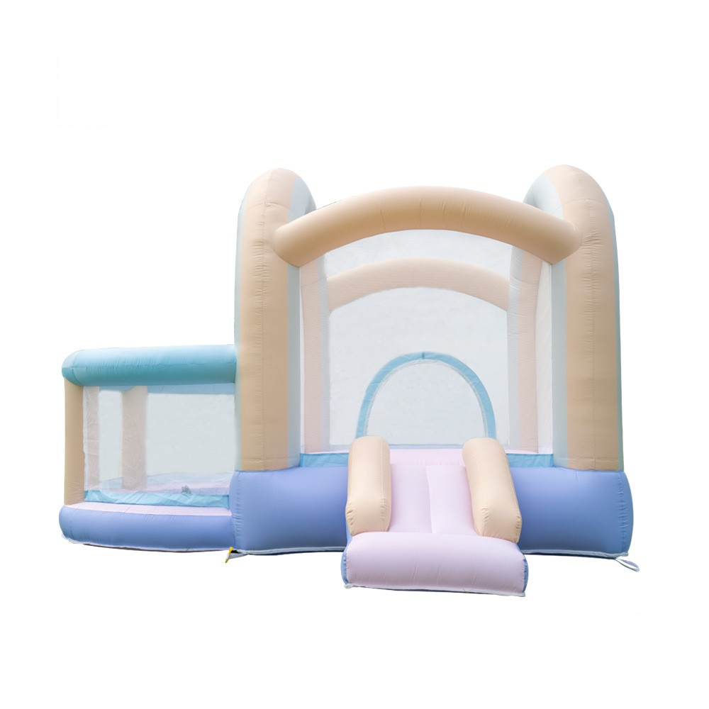 MH875 Indoor and outdoor large inflatable trampoline, children's inflatable castle with small slide, trampoline, inflatable toy castle