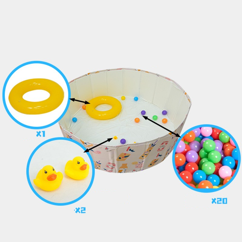 MH881 Foldable children's swimming pool indoor baby toy ocean ball pool children's fence swimming pool outdoor sand pool inflatable free
