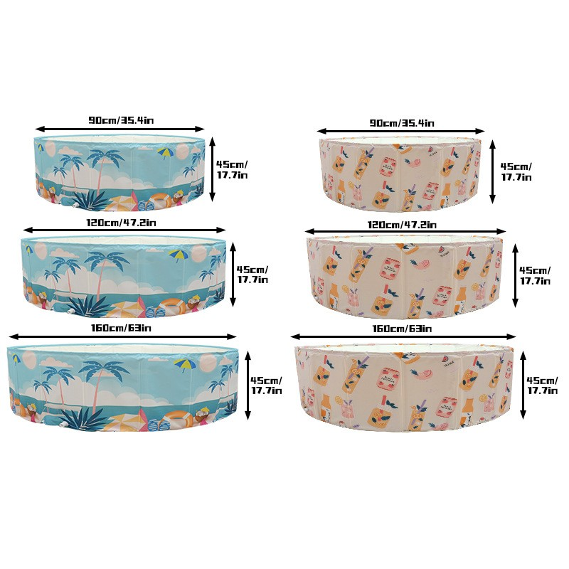 MH881 Foldable children's swimming pool indoor baby toy ocean ball pool children's fence swimming pool outdoor sand pool inflatable free